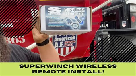 Superwinch Wireless Remote Install On My Dumpster Trailer Superwinch