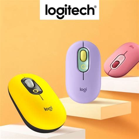 Chuột Không Dây Bluetooth Cho Macbook Logitech Pop Mouse Công Nghệ Cảm Ứng Yên Tĩnh Độ Chính