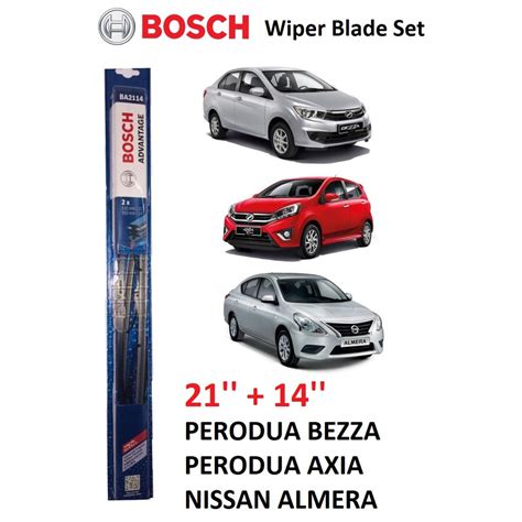 Bosch Advantage Ba Wiper Blade For Perodua Bezza Axia