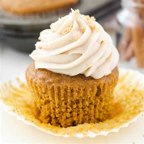 Moist Pumpkin Cupcakes With Cream Cheese Frosting Beyond Frosting