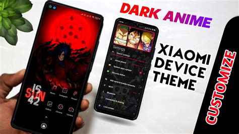 Dark Anime Miui Theme Setup Customize Miui Xiaomi Youtube