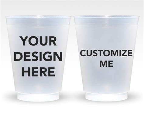 Customized Frosted Cups Personalized Frosted Cups Custom Frosted Cups Custom Frosted Cup