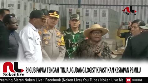 Pj Gub Papua Tengah Beserta Forkopimda Tinjau Gudang Logistik Pastikan