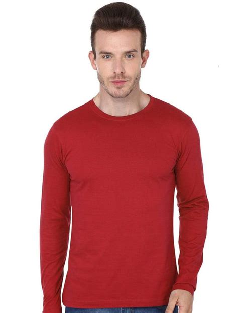 Buy Full Sleeve T Shirts For Men Pure Cotton Wolfattire