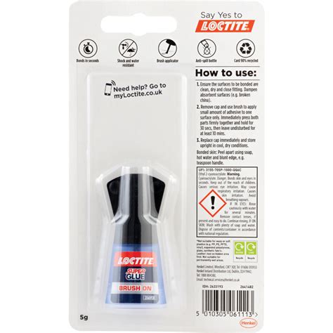 Loctite Instant Adhesive Instant Bonding Time Bottle 5g Hk9150