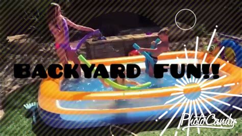 Inflatable Kids Pool Backyard Fun Youtube