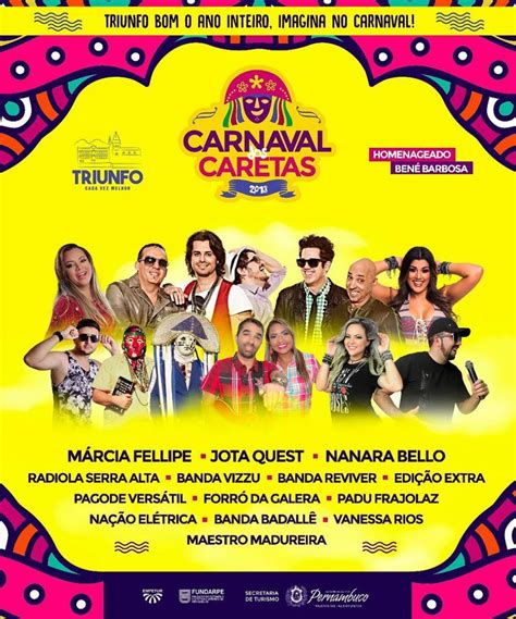 Carnaval Dos Caretas Triunfo Bom O Ano Inteiro Imagina No