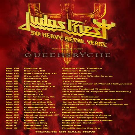 Judas Priest Reschedule ‘50 Heavy Metal Years’ North American Tour ...