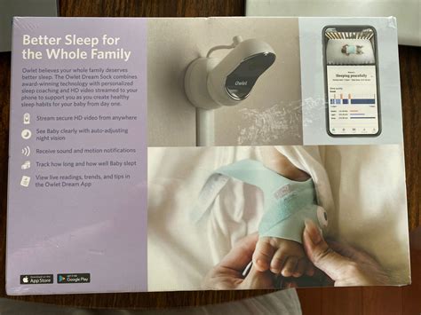 Owlet Dream Duo Dream Sock Baby Monitor And Hd Camera New