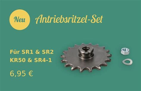 SET Ritzel Motor Simson SR1 SR2 Sausewind Shop