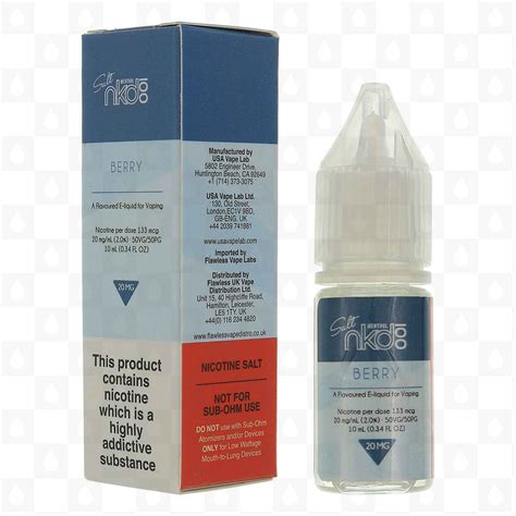 Berry Nic Salt By Naked E Liquid Ml Bottles RedJuice UK