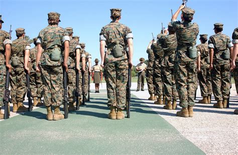 Us Marine Corps Usmc Drill Instructors Inspect The New Female