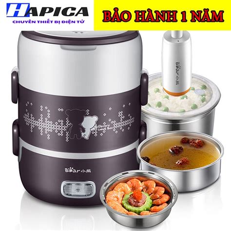 Hộp Cơm Cắm điện 3 Tầng Bear Dfh S2123 Shopee Việt Nam