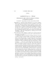 Lawrence v. Texas Case brief - Timothy ODwyer Case Brief Lawrence v ...