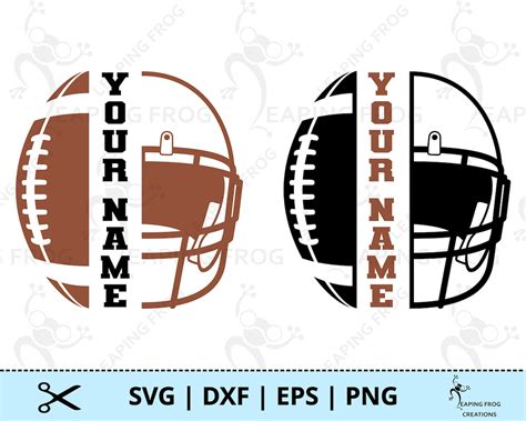 Football Monogram SVG. PNG. Helmet. Cricut Cut & Layered - Etsy