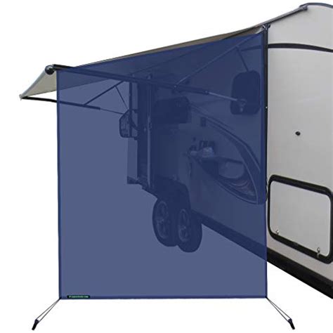 Leaveshade RV Awning Sunshade Screen Tentproinc Navy Blue Mesh Sun