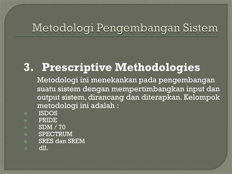 Ppt Metodologi Pengembangan Sistem Informasi Powerpoint Presentation Id 5172604