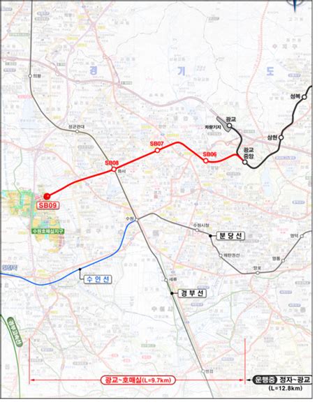 신분당선 광교~호매실 예타 통과 2023년 착공 머니투데이