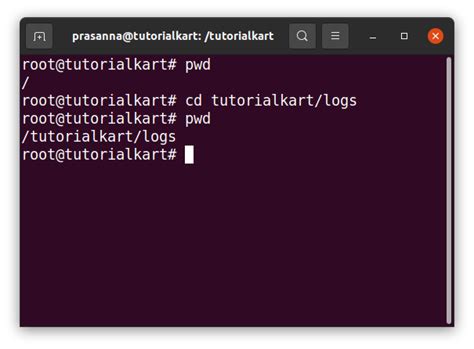 Linux Change Directory TutorialKart