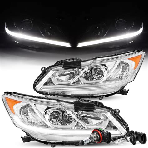 Amazon JSBOYAT LED DRL Headlight Assembly Pair W Bulbs For 2016