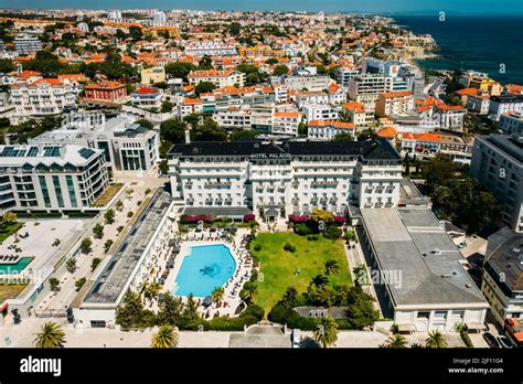 Estoril, Portugal - June 28, 2022: Aerial view of famous Hotel Palacio ...