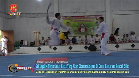 Menegangkan Demonstrasi Kejuaraan Pencak Silat Perisai Diri PT