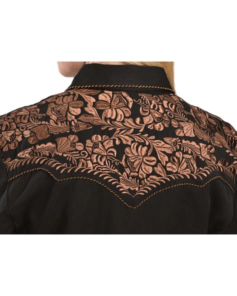 Product Name Scully Women S Floral Embroidered Western Shirt