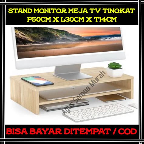 Jual Stand Monitor Rak Meja Laptop Dudukan Alas Tatakan Layar Tv