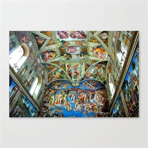 Spectacular Sistine Chapel Frescoes, Rome, Italy color photograph ...