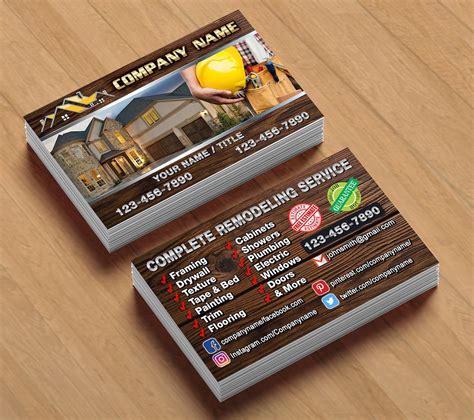 Home Remodeling Business Cards - Etsy