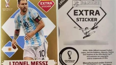 Qatar 2022 Lionel Messi Legend Golden La Figurita Por La Que Piden