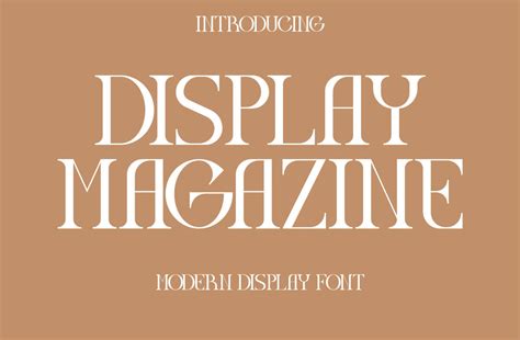 Display Magazine Font Fonts Hut