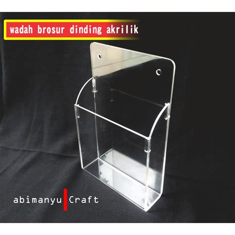 Jual Tempat Brosur Akrilik Kotak Akrilik Dinding Shopee Indonesia