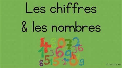 Les chiffres et les nombres