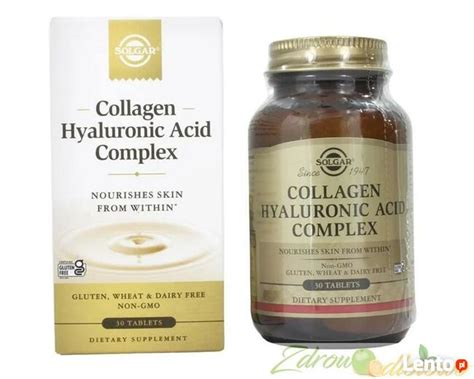 Solgar Kwas hialuronowy 120 mg 30 tabletek COLLAGEN COMPLEX Łódź