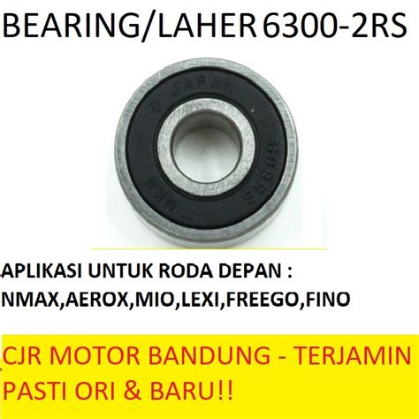 Jual WAKAMOTO LAHER BEARING 6300 RS MOTOR AEROX LEXI NMAX MIO Shopee