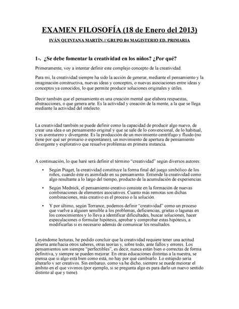 Examen Enero Preguntas Y Respuestas Examen De Enero Del