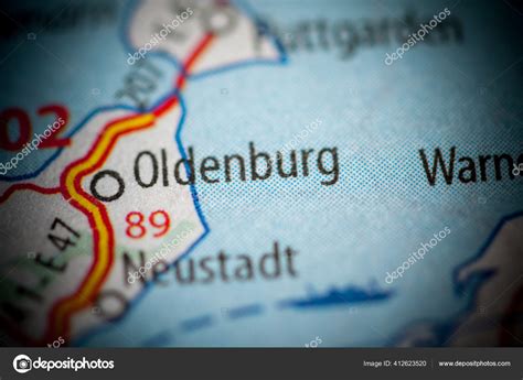 Oldenburg Germany Map — Stock Photo © aliceinwonderland2020 #412623520