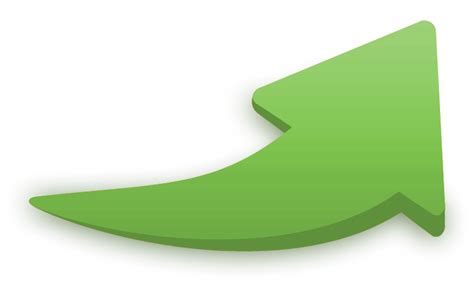 green arrow vector artwork symbol transparent