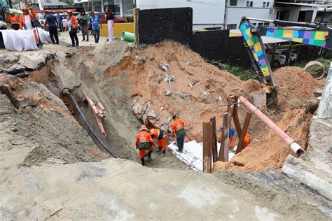 Seminf avança em obra na Constantino Nery e chega à etapa de contenção