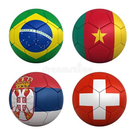 Bolas De Futebol Ilustra O Stock Ilustra O De Copo