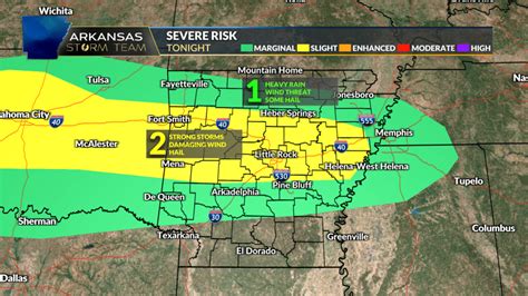 Arkansas Storm Team Forecast: Severe storms possible tonight, much ...