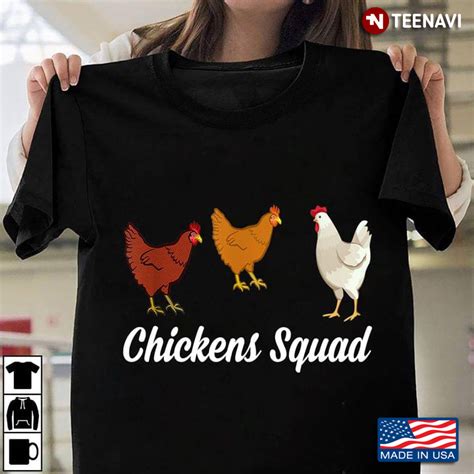 Chickens Squad Three Rooster For Chickens Lover Teenavi Reviews On