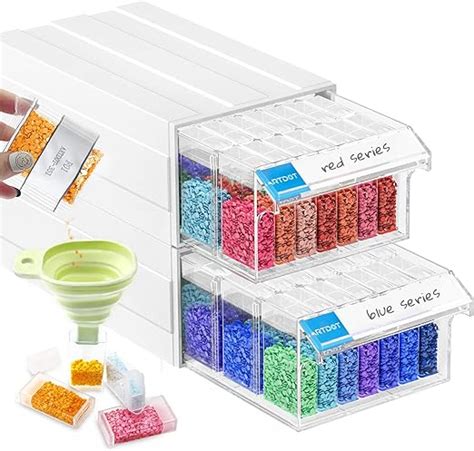 ARTDOT Storage Boxes For Diamond Art 2 Set Stackable Craft Storage