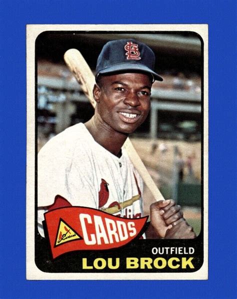 Topps Set Break Lou Brock Ex Exmint Gmcards Ebay