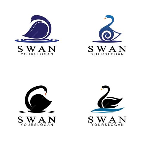 Premium Vector Swan Logo Icon Design Template Vector Illustration