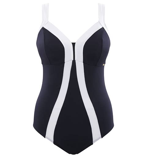 Panache Catarina Balconnet One Piece Swimsuit Midnight White Sw1350