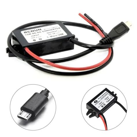 CONVERTISSEUR DC DC DC Step Down R Gulateur USB Convertir 12V 5V Pour