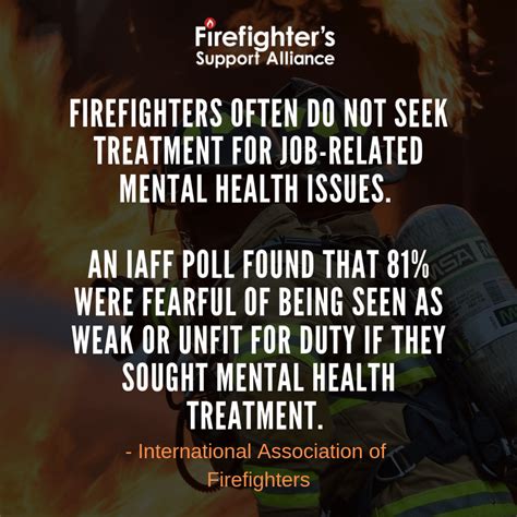 Ptsd And Mental Health A Growing Concern For Firefighters Firefighter S Support Alliance