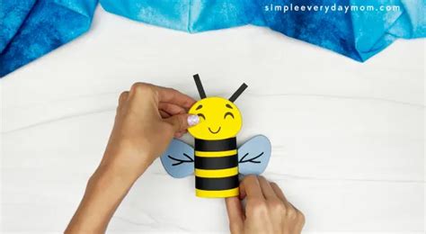 Bee Toilet Paper Roll Craft For Kids [Free Template]